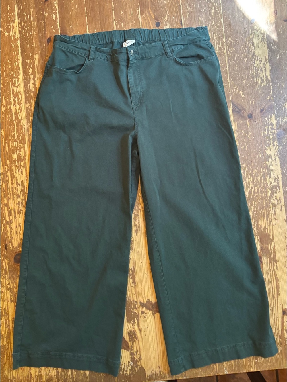 Pact Wide-Leg pants. XXL. Hunter green.